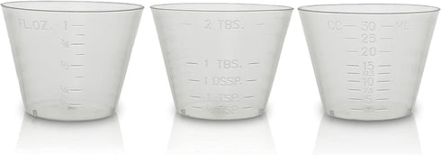 200ct, 1oz, Flexible Graduated Measuring Medicine Cups, Non-Sterile, Semi-Clear, Easy Read...