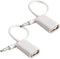 AUX to USB Adapter 3.5mm Male Audio Jack Plug to USB 2.0 Female Converter Cord Cable 2PACK Only Work (CAR Need MP3 Decode Function,Can't Fit All K...
