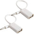 AUX to USB Adapter 3.5mm Male Audio Jack Plug to USB 2.0 Female Converter Cord Cable 2PACK Only Work (CAR Need MP3 Decode Function,Can't Fit All K...
