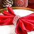 Factory Direct Craft Set of 12 Crystal Look Acrylic Napkin Rings for Table Decor | Clear Napkin Rings for Thanksgiving Dinners, Christmas Parties,...