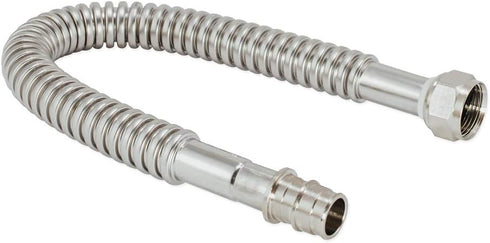 Eastman 18 Inch WaterFlex Expansion Water Heater Connector, 3/4 Inch FIP x 3/4 Inch Expansion PEX (F1960), Stainless Steel Corrugated Water Heater...