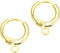 20pcs Adabele Hypoallergenic Dangle Tarnish Resistant Round Hoop Huggie Earring Hooks Earwire14mm (0.55 Inch) Long Gold Plated Brass for Earrings ...