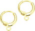 20pcs Adabele Hypoallergenic Dangle Tarnish Resistant Round Hoop Huggie Earring Hooks Earwire14mm (0.55 Inch) Long Gold Plated Brass for Earrings ...