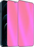 2 Pack Anti-Blue Privacy Tempered Glass Suit for iPhone 12 Pro Max Mirror Anti-Spy Screen Protector Anti-Peeping Film Electroplated Gradient Color...