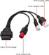 OBD2 Diagnostic Cable Fit for Yamaha Kline Euro5 Motorcycle 16 Pin to 3Pin 4Pin 6Pin OBD2 3 in 1 Diagnostic Adapter...