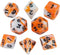 Orange and White DND Dice Set - 'Troll Slayer'...