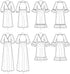 McCall's M7969ZZ Women's Loose Fitting Pleated Pullover Dress, Sizes 16-26 Sewing Pattern, White...