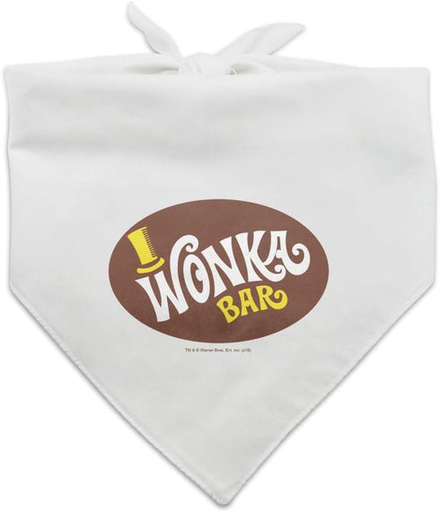 Willy Wonka and The Chocolate Factory Wonka Bar Logo Dog Pet Bandana...