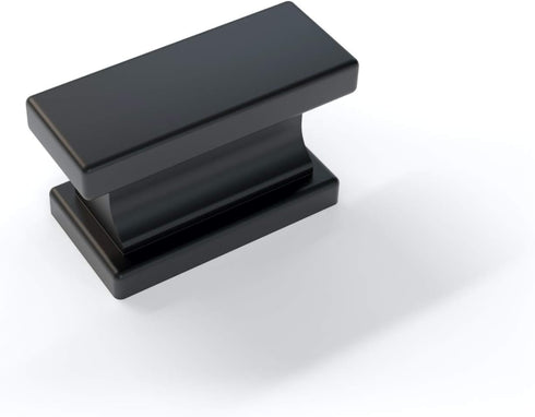 NewAge Products Home Cabinet Matte Black Contemporary Square Knob, Cabinet Pull Handles, 80243, 0.71 in. W x 0.83 in. D x 1.46 in. H...