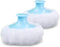 2 Large Fluffy Powder Puff, Body Cosmetic Powder Puff, Soft Face Body Powder Puff for Baby& Kid& Adult (3.2 Inch with Hand Holder, Blue)...