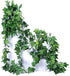 40 Ft Realistic Artificial Ivy Garland - UV Resistant Fake Hanging Vines for Indoor/Outdoor Wedding, Wall, Party, Garden Decor - Pack of 5...