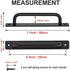 Ravinte Barn Door Handles 6 Pack Sliding Door Handle 6.3" Hole Center Barn Door Handles Black Cabinet Handles Door Pull Handle Zinc Alloy Door Pul...