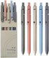 sencoo 5 pack Blue Gel Pens Quick Dry Ink Pens Fine Point Retractable Roller Ball Pens 0.5mm Smooth Writing Pens Cute Pens Aesthetic pens for Scho...