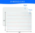 Small White Dry Erase Board for Kids 2pk.| Double Sided Lapboard Mini Ideal Dry Erase Board Perfect for Homeschool Supplies, Office, Classroom...