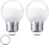 1W Light Bulbs Equivalent 15 Watt 150LM Light Bulb Standard E26 Base Small Light Bulb for Light Strip, Vanity Mirror, Frosted, Daylight White 6000...
