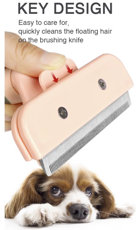 TopMed ETS Deshedding Tool For Dogs & Cats, Pet Grooming Brush For All Kind Of Pet Hair, Reduces Shedding Effectively Proven Grooming Tools for Do...