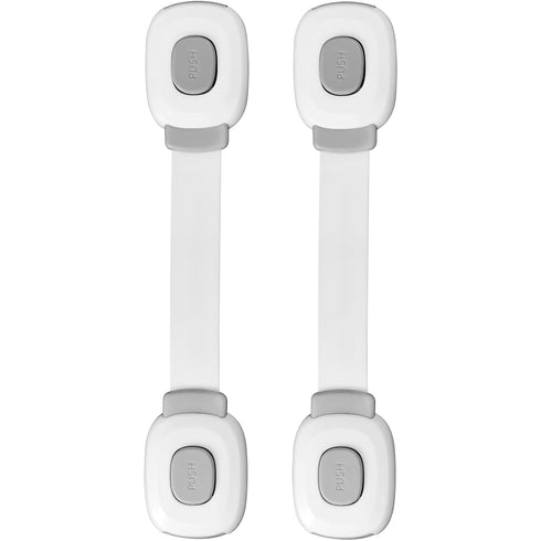 Fursafe&Q Baby Cabinet Locks, Child Safety Cabinet Proofing -Child Safety Strap Locks Adhesive Drawer Fridge Ovens Door Toilet Latches No Drill Mu...