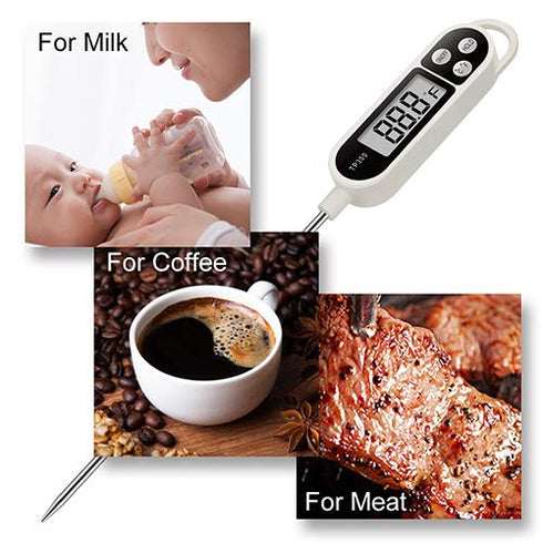 Digital Instant Read Meat Thermometer Kitchen Cooking Food Candy Thermometer for Oil Deep Fry BBQ Grill Smoker Thermometer by AikTryee...