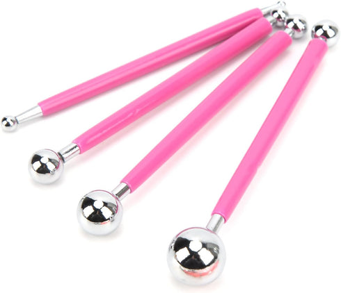 9Pcs Dotting Tools,Clay Sculpting Tools Embossing Ball Stylus Set Tracing Pens DIY Clay Indentation Tool for Rock Painting, Pottery Clay Modeling ...