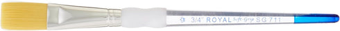 Royal Brush 3/4 inch Soft Grip Golden Taklon Stroke Brush (SG-711-3/4)...