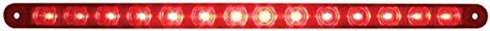 United Pacific 38947B 12" 14 LED Stop, Turn and Tail Light Bar (Red LED/Red Lens)...