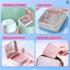 Retainer Case,Cute Mouthguard Case with Mirror,Slim Night Mouth Guard Case with Lid Hinge,Aligner Case,Inner Size 2.56, 2.36, 0.79inch...