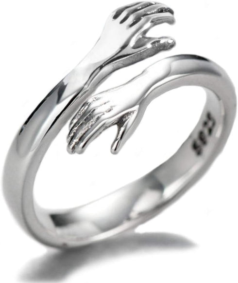 Helen de Lete Original Come to My Arm 925 Sterling Silver Adjustable Hug Ring for Both Men and Women...