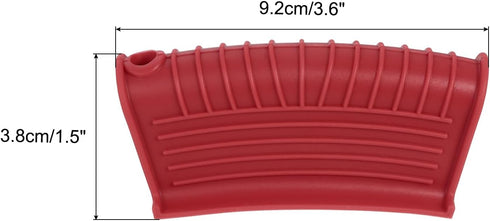 uxcell 2pcs Silicone Assist Hot Pan Handle Holder Hot Skillet Handle Covers Pot Holder Sleeve Non-Slip Heat Resistant for Kitchen Pot Frying Pans ...