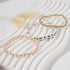 MAMA Bracelet Dainty Gold Crystal Beaded Bracelets Set for Women Stackable 14K Gold Plated Beads Nature Stone Layered Stretch Bracelets Mother's D...