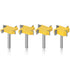 Mesee 4 Pieces 4-Wing Spoilboard Surfacing Router Bit Set, 1/4 Inch Shank Rabbet Slot Router Bits Wood Surface Flattening Cutter Woodworking Plane...