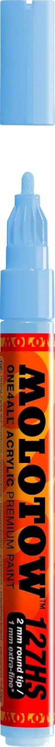 Molotow ONE4ALL Acrylic Paint Marker, 2mm, Ceramic Light Pastel, 1 Each (127.217)...