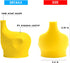 Silicone Sippy Cup Lids, 5 Packs Elephant Spill-Proof Sippy Cup for Babies, Toddlers and Kids...
