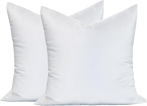 MoonRest® Synthetic Down Alternative 14x14 Square Pillow Insert Form, for Decorative Throw Pillow, Sofa, Cushions, Body and Bed - Pack of 2- Size ...
