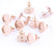20pcs Stainless Steel Post Stud Earring Base Blanks 8mm Dia Blank Cabochon Setting Bezels for Jewelry Making Kit (Rose Gold)...