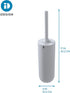 iDesign Cade Bowl Brush and Holder, Toilet Cleaning Set for Bathroom, Matte Gray 2 Each...