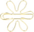 100Pcs Cute Gold Mini Paper Clips,Flower and Arrowhead Shapes Paper Clips Electroplated Gold Paper Clips for Wedding Marriage Office School Home(#...