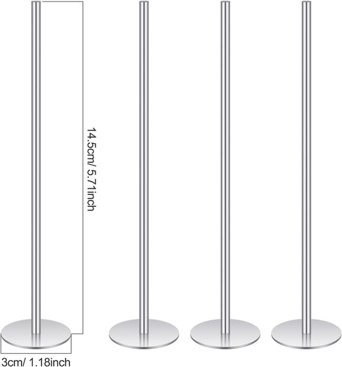 Cake Heating Rod 5.71 Inch Sliver Baking Nails for Baking Stainless Steel Heating Core for Cakes Baking Stick Supplies (4 Pcs)...