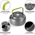 1.2L Outdoor Teapot Water Bottle Aluminum Alloy Cookware Camping Cooking Picnic Tableware Kettle Pot for Outdoor Hiking...