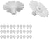 Feeding Port Replacement Parts, Safe Hummingbird Feeder Flowers Bright Colors Attractive 30 Set for Outdoor(White)...