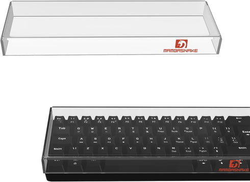SELORSS Gaming Keyboard Dust Cover Mechanical Keyboard Cover Premium Clear Acrylic Keyboard Cover for 60% Compact 68 Keys Gaming Keyboard Keychron...