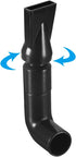 uxcell Aquarium Nozzle Plastic Pump Nozzles Water Outlet Return Pipe Plumbing Fitting Black 15mm/0.59" OD 1Pcs...