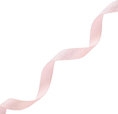 Morex Ribbon Dazzle Glitter Grosgrain Ribbon, 3/8-Inch by 20-Yard, Light Pink, lt. Pink (99002/20-117)...