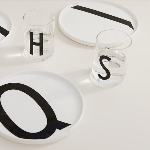 Design Letters Drinking Glasses 11 Oz | Monogrammed Gifts for Men | Tumbler Glass in Scandinavian Design | Engraved Whiskey Glasses | Initial Rock...