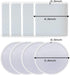 8 Pack Coaster Molds for Resin Casting,4 Pack Square Coaster molds and 4 Pack Round Epoxy Resin Molds Silicone,Great for Making Coasters, DIY Resi...