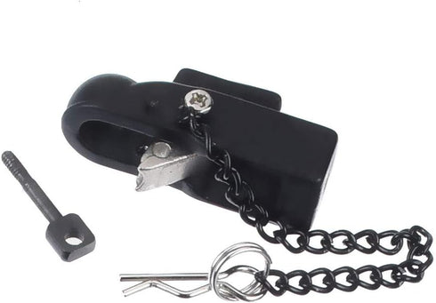 kingsea Metal Hitch Trailer Hook Link Component Trailer Hitch Receiver Compatible with TRX4 Axial SCX10 1/10 RC Crawler Trailer Hook Tow Hitch Tow...
