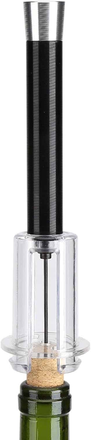 Easy Air Pump, Pressure Red Wine Bottle Opener Cork Openers Remover Corkscrew Tools Black Pneumatic Corkscrew,Cork Popper,Air Screw (Black)...