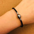 Leather Stainless Steel Chain Womens Bead Charm for Bracelets Men Girl Jewelry 18.8cm 7.4inches Daughter Mother Grandma Jewelry...