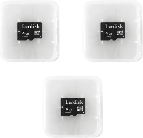 Factory Wholesale Micro SD Card 4GB Pack of 3 in Bulk Micro SDHC with Adapter Produced by Authorized Licencee(4GB)...