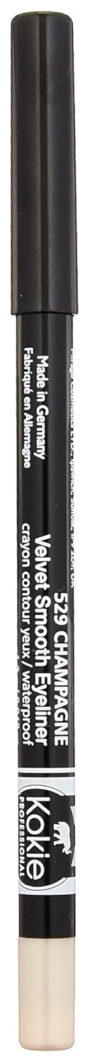 Kokie Cosmetics Waterproof Velvet Smooth Eyeliner Pencil, Champagne, 0.042 Ounce...