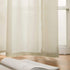 MIULEE 2 Panels Farmhouse Solid Color Beige Sheer Curtains Elegant Grommet Window Voile Panels/Drapes/Treatment for Bedroom Living Room (54X84 Inc...